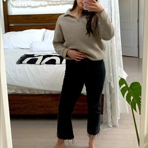 Madewell, Demi-bootcut frayed jeans